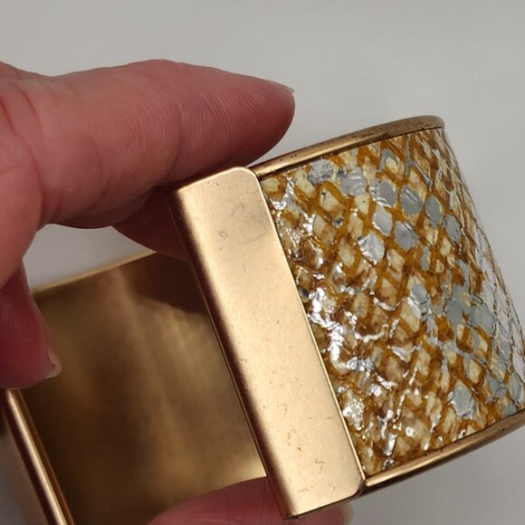Patricia Nash Imitation Snakeskin Cuff Bracelet - Picture 5 of 7